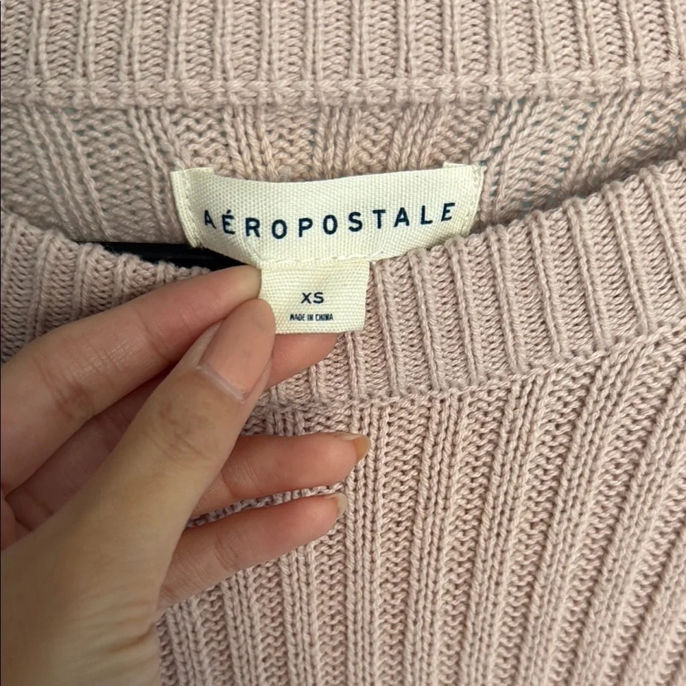 Pink Ribbed Knit Sweater - Picture 2 of 2